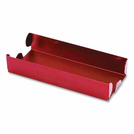 COMPASION 3.5 x 10 x 1.75 in. Metal Coin Tray, Red - Pennies CO3758396